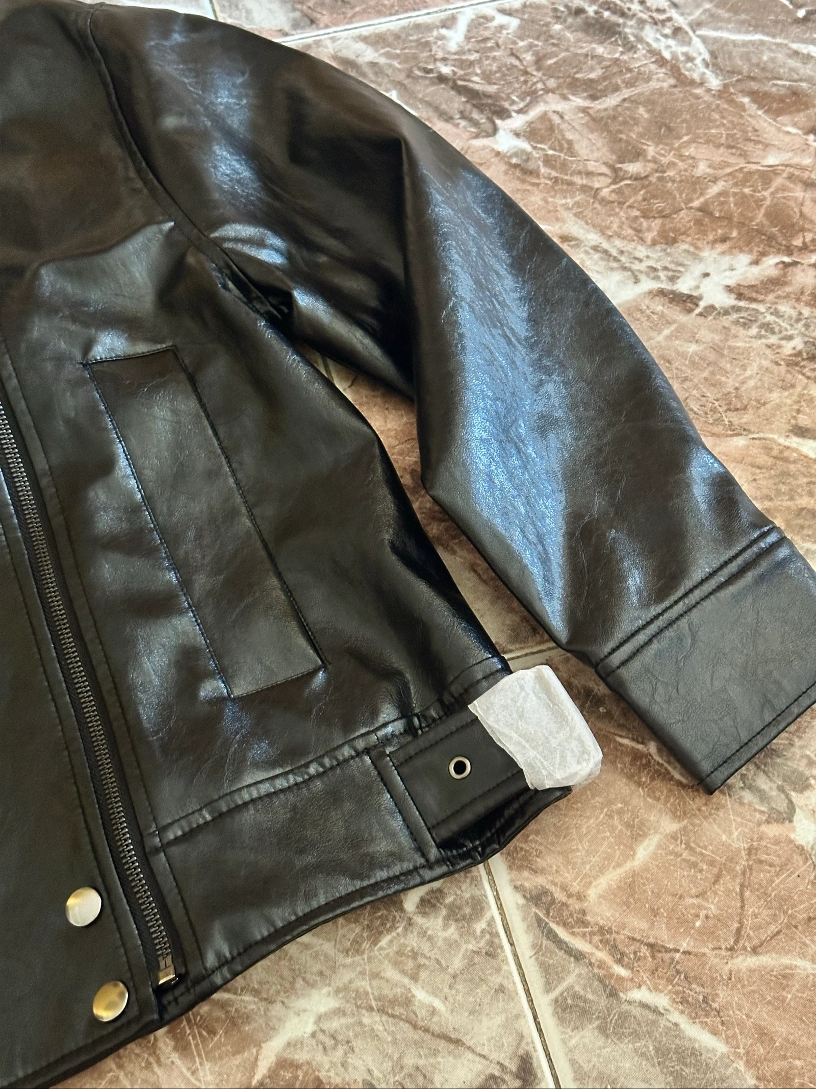 Jaqueta com efeito de couro ZW collection – photo 2